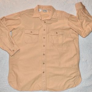 L.L. Bean Chamois Cloth Flannel Shirt XL Tall 17.5